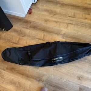 Burton Space Sack Snowboard Black Blue Bag Size 166cm Very Used/ Worn READ